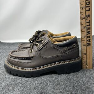 UTILITY Brown Loafer Shoes Boys Size 2.5 Chunky Sole Casual to Dressy